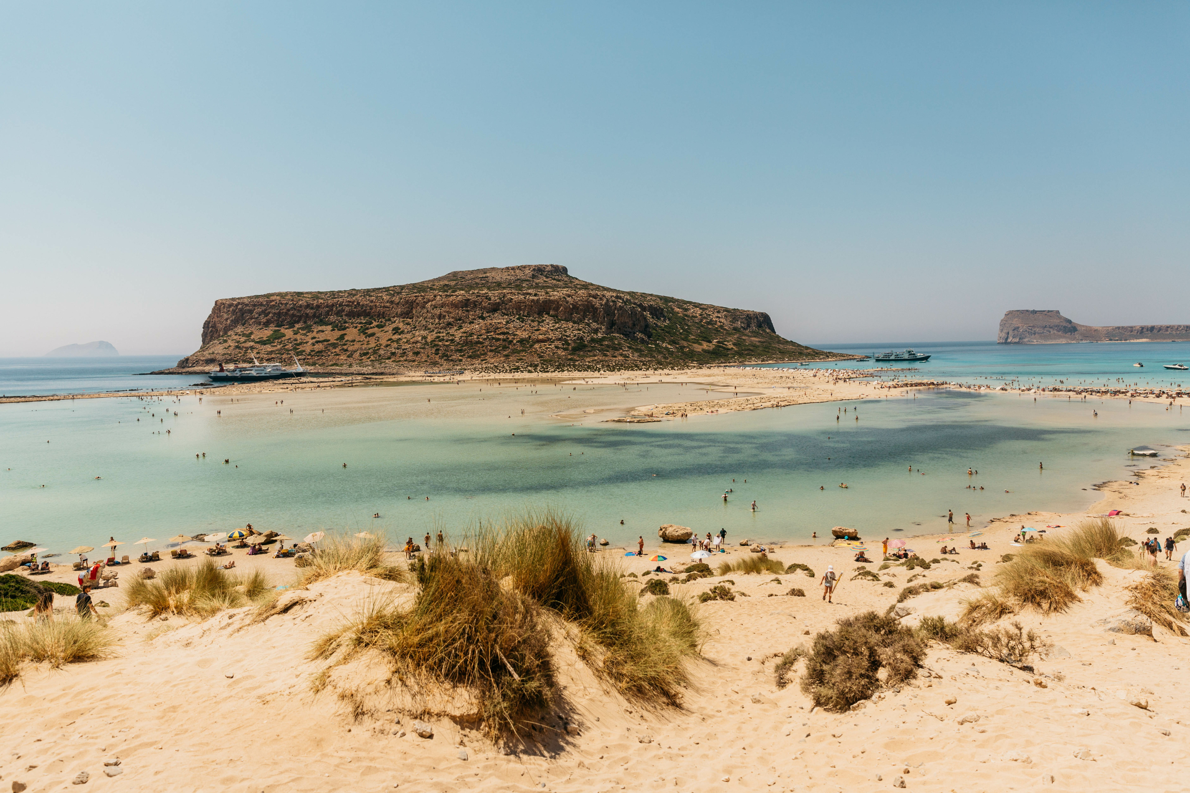 Aussicht Pirateninsel Balos Beach Kreta